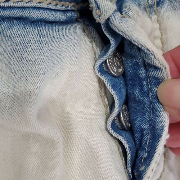 Blue Asphalt Women’s, Button Fly,  Flare Jeans,  Size 9 - Picture 4 of 10